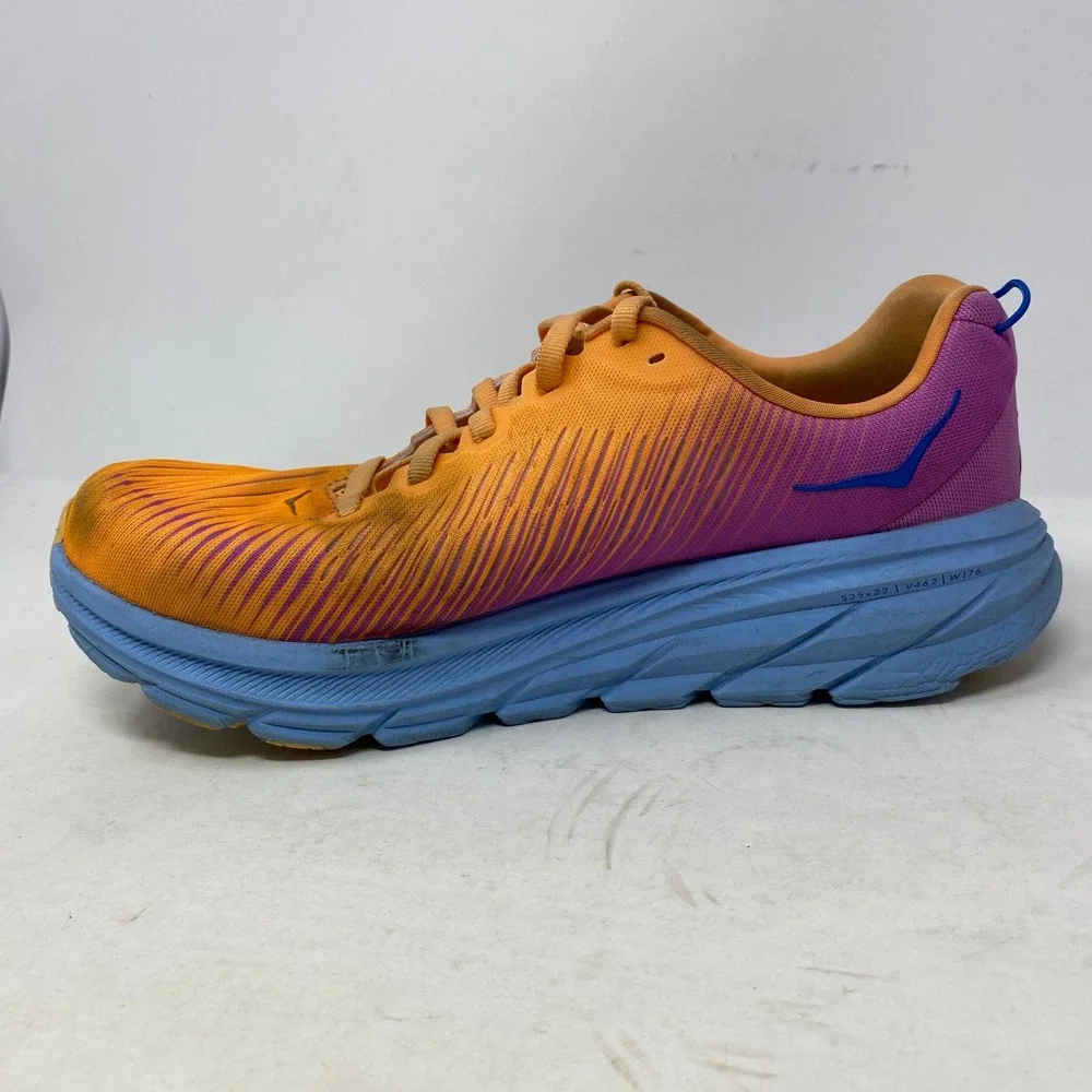 Hoka Rincon 3 Wide‎ Women 9.5D Orange Fuchsia Running Shoes 1121371-MOCY